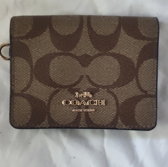 Coach Handbags - Coach Signature Small Wallet - Brown/Tan